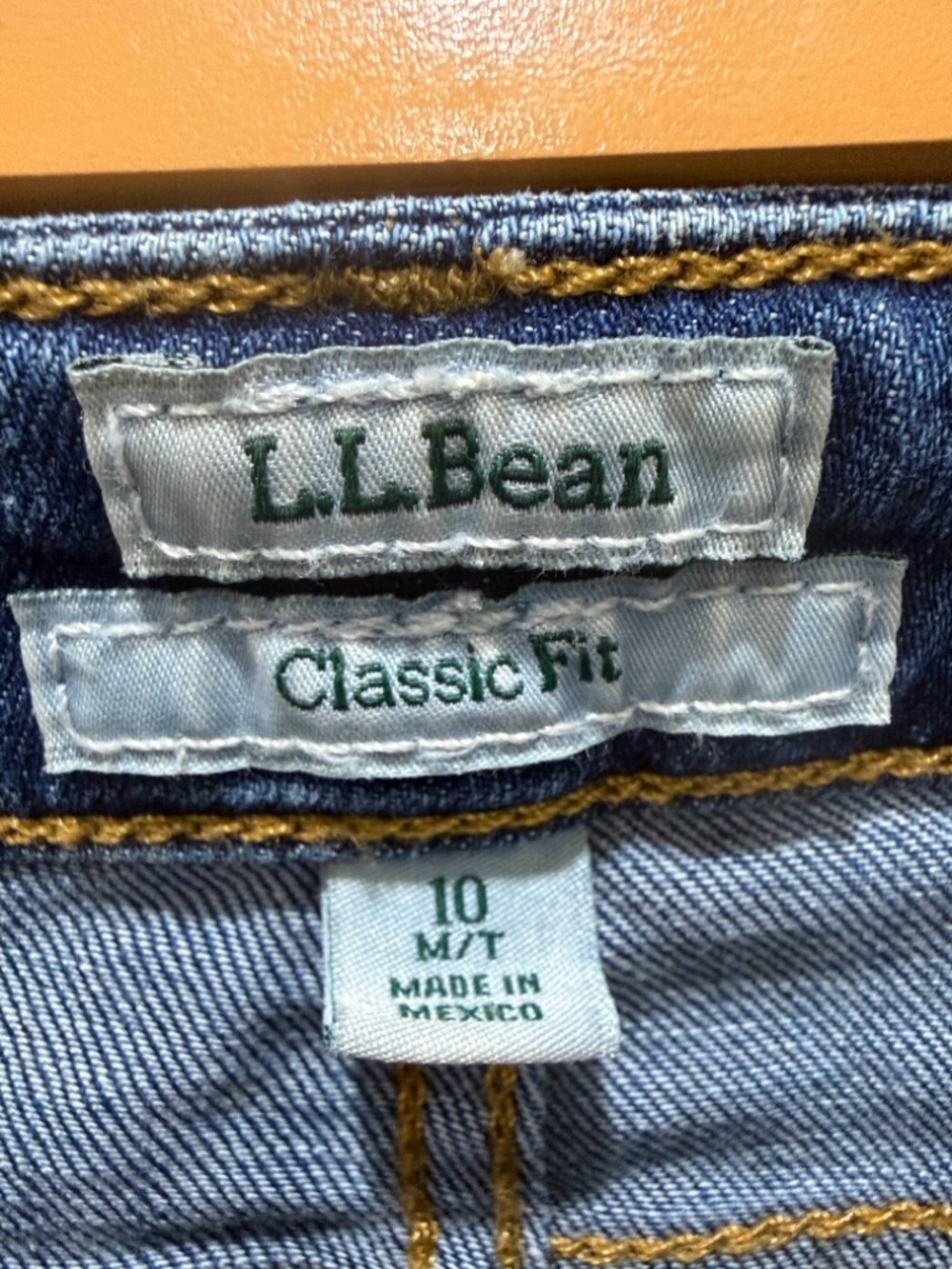 L.L. Bean Classic Fit Straight-Leg Jeans in Blue Medium Tall Length - Picture 4 of 14